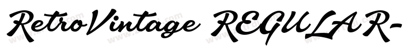 RetroVintage REGULAR字体转换